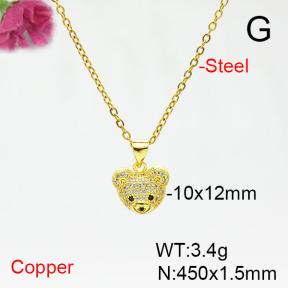 Fashion Copper Necklace  F6N405384baka-L017