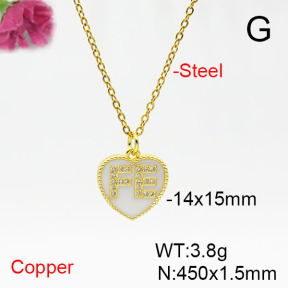 Fashion Copper Necklace  F6N405387avja-L017