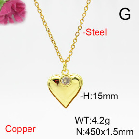 Fashion Copper Necklace  F6N405388vail-L017