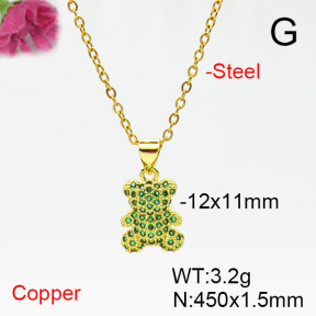 Fashion Copper Necklace  F6N405391aajl-L017