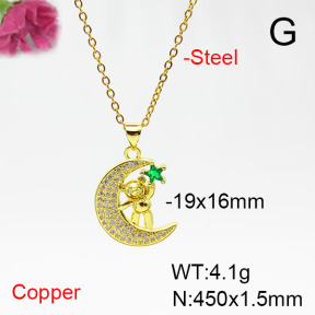 Fashion Copper Necklace  F6N405402baka-L017