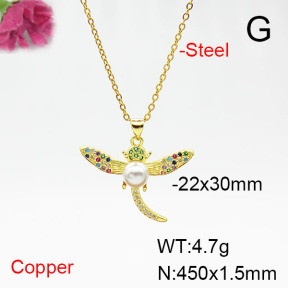 Fashion Copper Necklace  F6N405407baka-L017