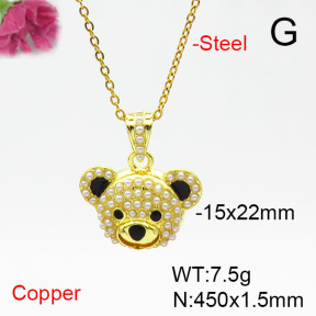 Fashion Copper Necklace  F6N405408vbmb-L017