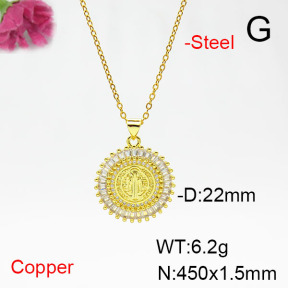 Fashion Copper Necklace  F6N405410vbnb-L017