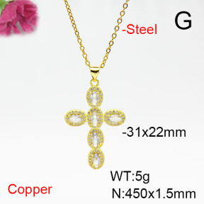 Fashion Copper Necklace  F6N405413vbnb-L017
