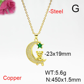 Fashion Copper Necklace  F6N405416ablb-L017