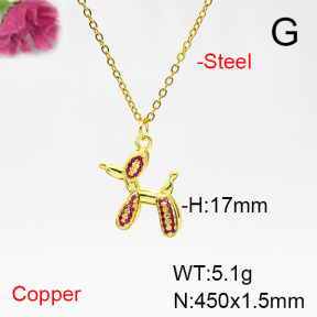 Fashion Copper Necklace  F6N405419baka-L017