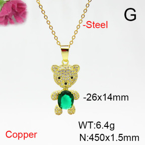 Fashion Copper Necklace  F6N405422ablb-L017