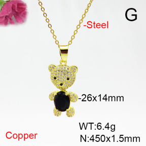 Fashion Copper Necklace  F6N405423ablb-L017