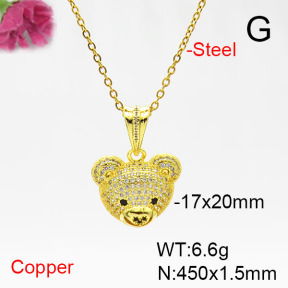 Fashion Copper Necklace  F6N405430vbmb-L017