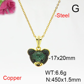 Fashion Copper Necklace  F6N405433bhva-L017