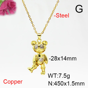 Fashion Copper Necklace  F6N405437baka-L017