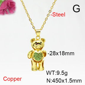 Fashion Copper Necklace  F6N405440bhva-L017