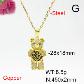 Fashion Copper Necklace  F6N405444bhva-L017