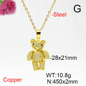 Fashion Copper Necklace  F6N405448vbnb-L017