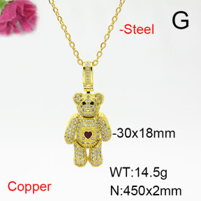 Fashion Copper Necklace  F6N405458bhva-L017