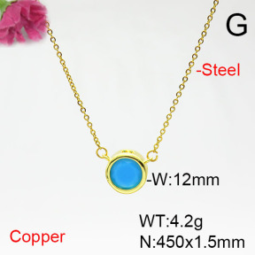 Fashion Copper Necklace  F6N405482vail-L017