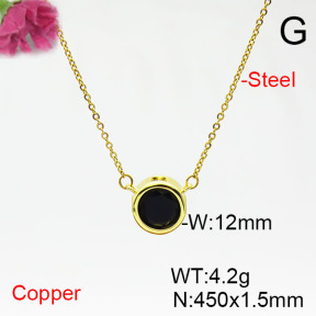 Fashion Copper Necklace  F6N405485vail-L017