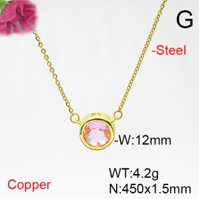 Fashion Copper Necklace  F6N405486vail-L017