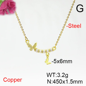 Fashion Copper Necklace  F6N405491baka-L017