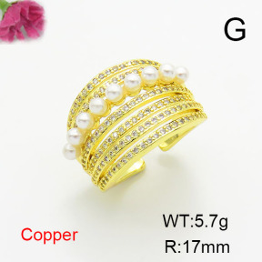 Fashion Copper Ring  F6R401369bbov-L017