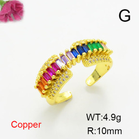 Fashion Copper Ring  F6R401378bbov-L017