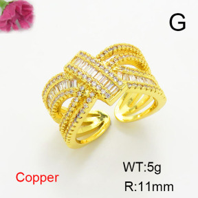 Fashion Copper Ring  F6R401384bhva-L017