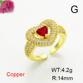 Fashion Copper Ring  F6R401394vbmb-L017
