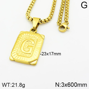 Stainless Steel Necklace  2N2002309vbll-452