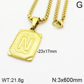 Stainless Steel Necklace  2N2002316vbll-452