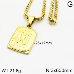 Stainless Steel Necklace  2N2002326vbll-452