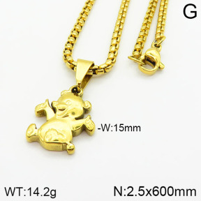 Stainless Steel Necklace  2N2002355vbll-452