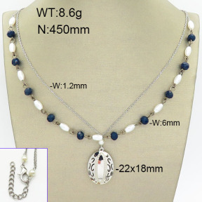 Stainless Steel Necklace  2N3000974ahlv-658