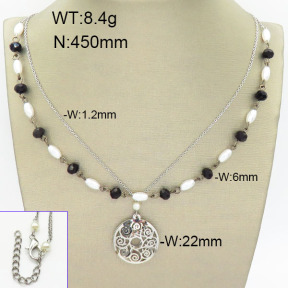 Stainless Steel Necklace  2N3000981ahlv-658