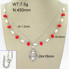 Stainless Steel Necklace  2N3000983ahlv-658