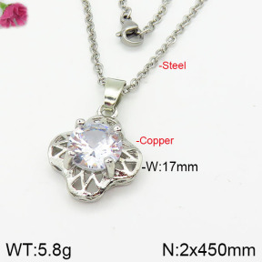Fashion Copper Necklace  F2N400438vbll-J50