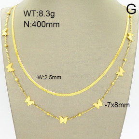 Stainless Steel Necklace  2N2002366ahjb-669