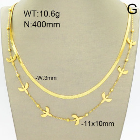 Stainless Steel Necklace  2N2002367ahjb-669