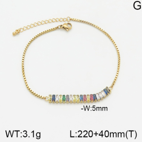 Stainless Steel Anklets  5A9000670bbov-669