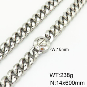 Stainless Steel Necklace  2N2002294ajpa-237