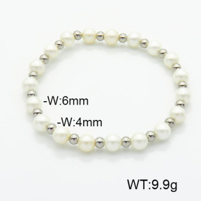 Stainless Steel Bracelet  Shell Beads  6B3001958vbnb-908