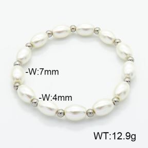 Stainless Steel Bracelet  Shell Beads  6B3001960abol-908