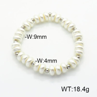 Stainless Steel Bracelet  Shell Beads  6B3001964bvpl-908