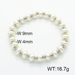 Stainless Steel Bracelet  Shell Beads  6B3001966vbpb-908