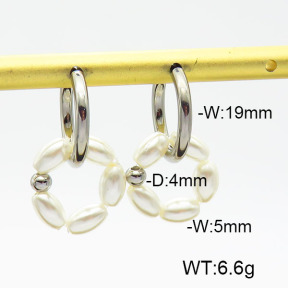 Stainless Steel Earrings  Shell Beads  6E3002502bbov-908