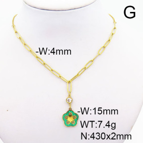 Stainless Steel Necklace  6N4003862vbnl-388