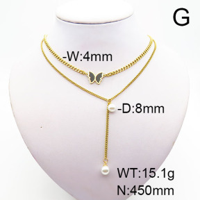 Stainless Steel Necklace  6N4003865bvpl-388