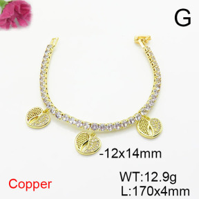Fashion Copper Bracelet  F6B405738ahlv-J22