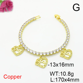 Fashion Copper Bracelet  F6B405750ahlv-J22