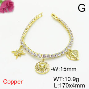 Fashion Copper Bracelet  F6B405808ahlv-J22